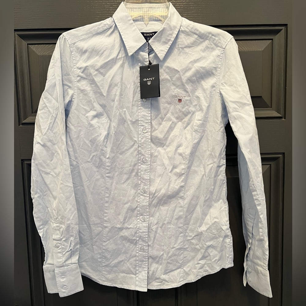 GANT Women’s Light Blue Shirt size 10 NWT